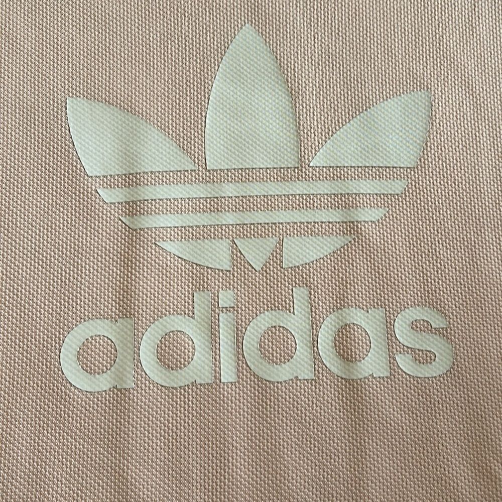 ADIDAS ORIGINALS PALE PINK TREFOIL SHORT SLEEVE TEE SHIRT DRESS SIZE XL EUC - Picture 5 of 8